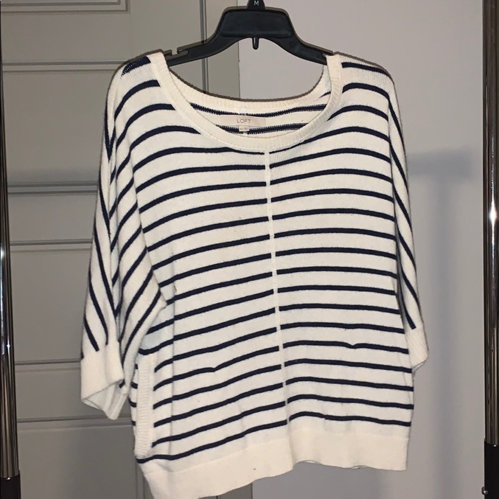 Loft Stripped Sweater - Tan/Black